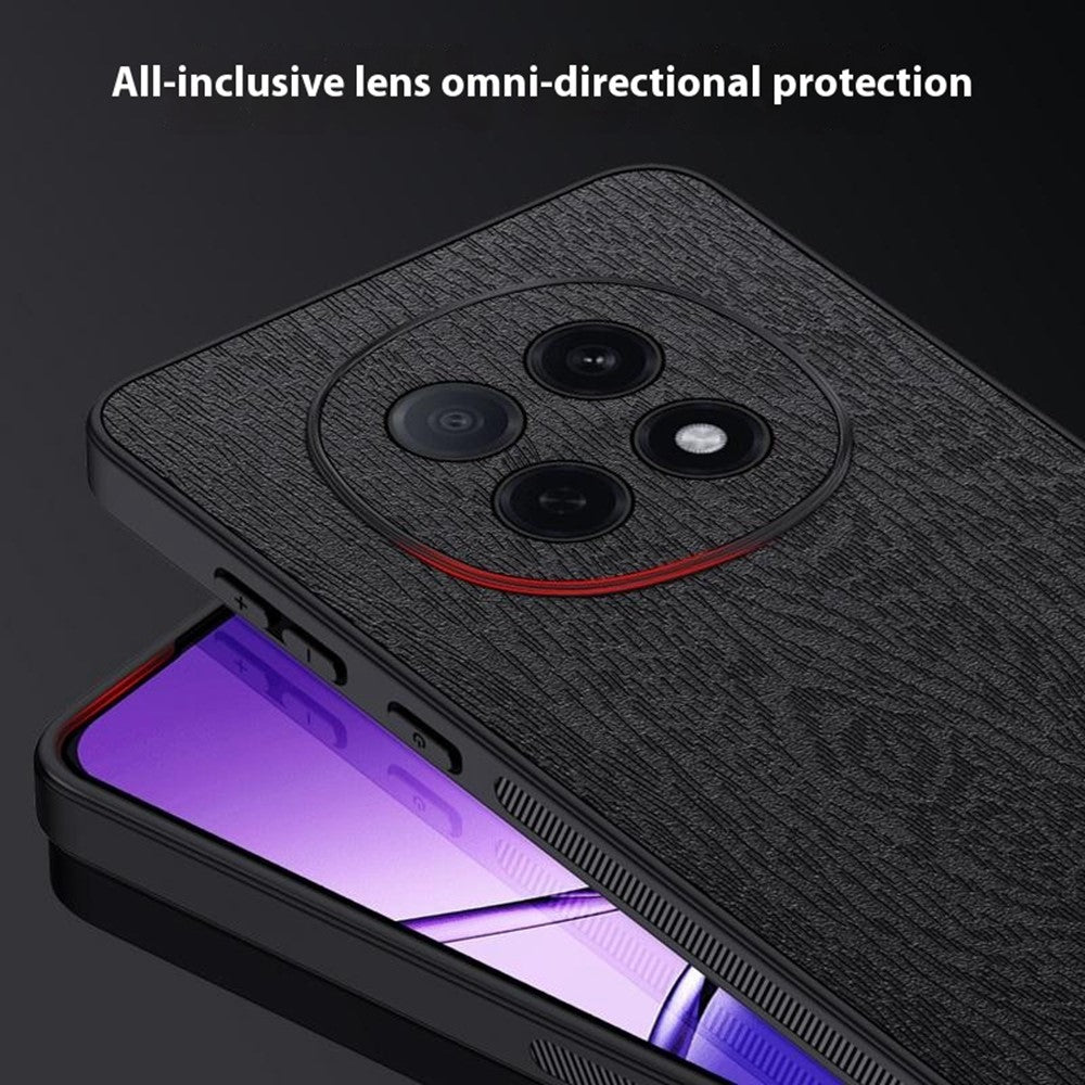 For Oppo F29 Pro 5G (Global) / A5 Pro 5G (China) Case Wood Texture PU Leather Coated PC TPU Phone Cover