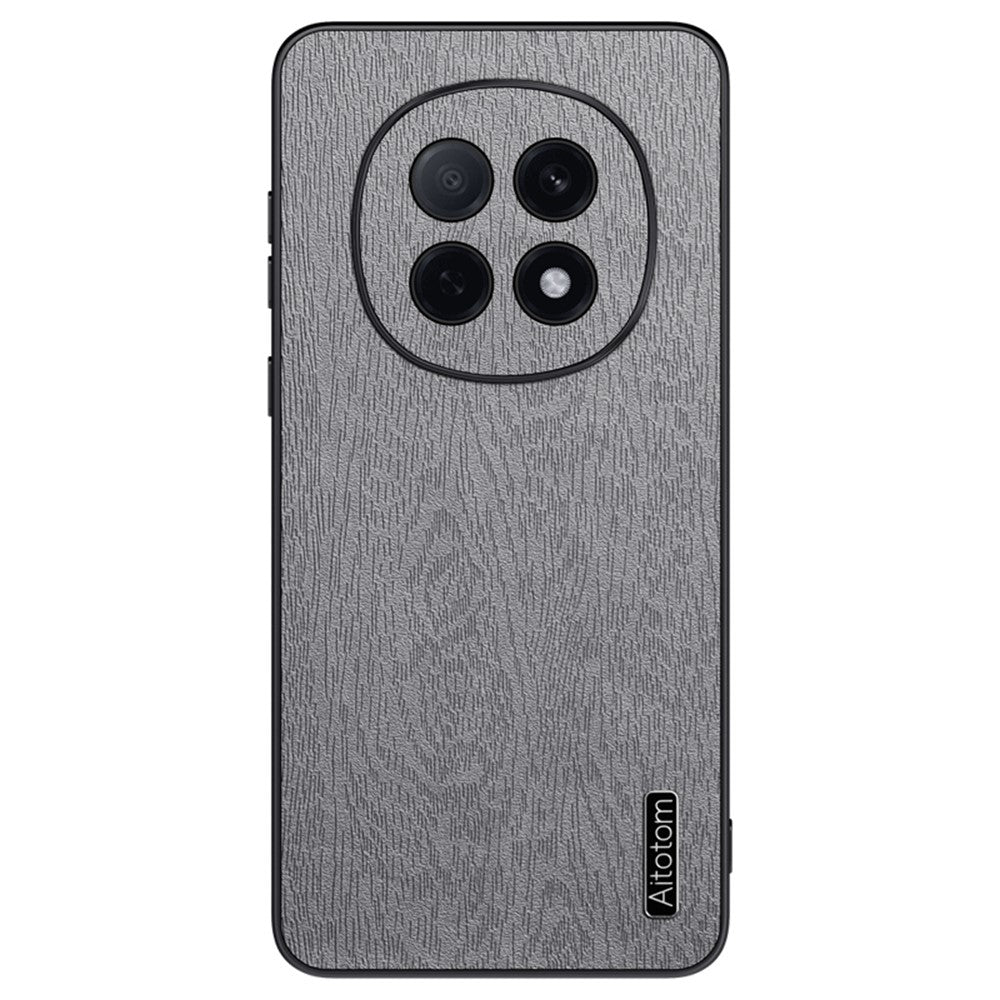 For Oppo F29 Pro 5G (Global) / A5 Pro 5G (China) Case Wood Texture PU Leather Coated PC TPU Phone Cover