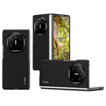 For Huawei Mate X6 Case Wood Texture PU Leather Coated PC TPU Phone Cover