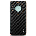 AZNS For Honor X60 5G Case Electroplating Carbon Fiber Texture PU + TPU Phone Cover