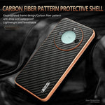 AZNS For Honor X60 5G Case Electroplating Carbon Fiber Texture PU + TPU Phone Cover
