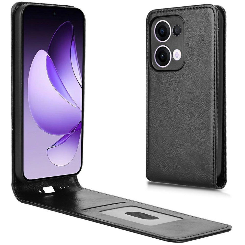 Til Oppo Reno13 5G (Global) Cover med kortplads Magnetisk vertikalt flip læder telefoncover
