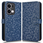 For Oppo Reno13 5G (Global) Wallet Case Dot Pattern Imprint PU Leather Phone Cover
