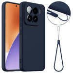 For Xiaomi 15 Magnetic Case Liquid Silicone Phone Cover with Lanyard