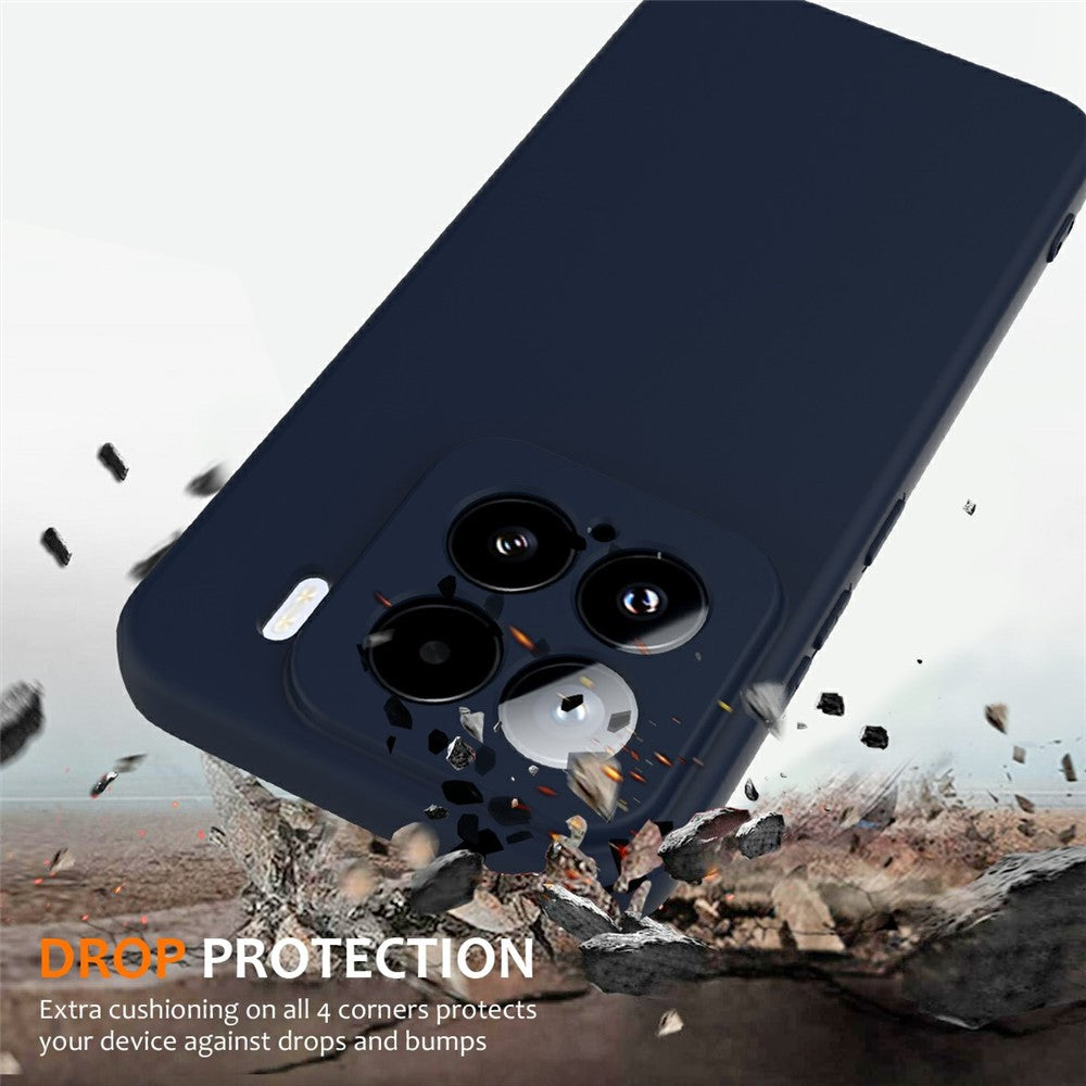 For Xiaomi 15 Magnetic Case Liquid Silicone Phone Cover with Lanyard