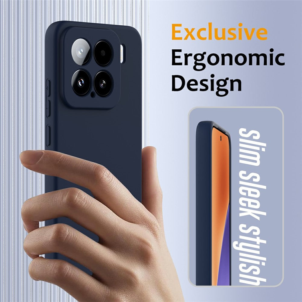 For Xiaomi 15 Magnetic Case Liquid Silicone Phone Cover with Lanyard