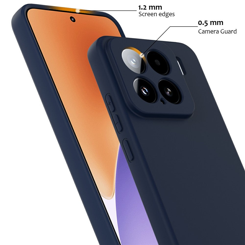 For Xiaomi 15 Magnetic Case Liquid Silicone Phone Cover with Lanyard