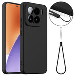 For Xiaomi 15 Magnetic Case Liquid Silicone Phone Cover with Lanyard