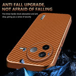 AZNS För Xiaomi Poco F7 Pro 5G / Redmi K80 5G Skal Elektroplätering Kolfiberstruktur PU + TPU mobilskal
