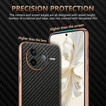 AZNS För Xiaomi Poco F7 Pro 5G / Redmi K80 5G Skal Elektroplätering Kolfiberstruktur PU + TPU mobilskal