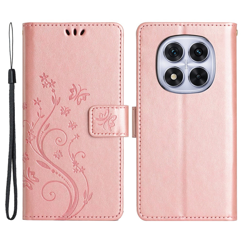 For Xiaomi Redmi Note 14 Pro+ 5G Case PU Leather Phone Wallet Cover with Strap