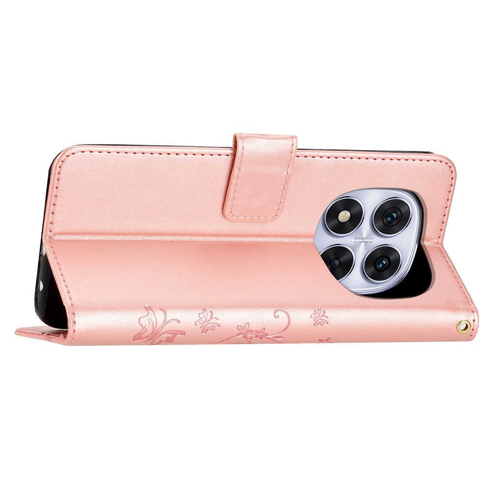 For Xiaomi Redmi Note 14 Pro+ 5G Case PU Leather Phone Wallet Cover with Strap