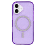For iPhone 16 Case Compatible with MagSafe 2.0mm PC + TPU Glitter Phone Cover