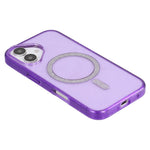 For iPhone 16 Case Compatible with MagSafe 2.0mm PC + TPU Glitter Phone Cover