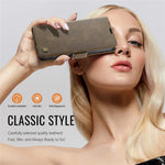 AUTSPACE For Samsung Galaxy S22+ 5G Case  A11 RFID Blocking Retro Leather Cell Phone Wallet Cover