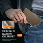 AUTSPACE For Samsung Galaxy S22+ 5G Case  A11 RFID Blocking Retro Leather Cell Phone Wallet Cover
