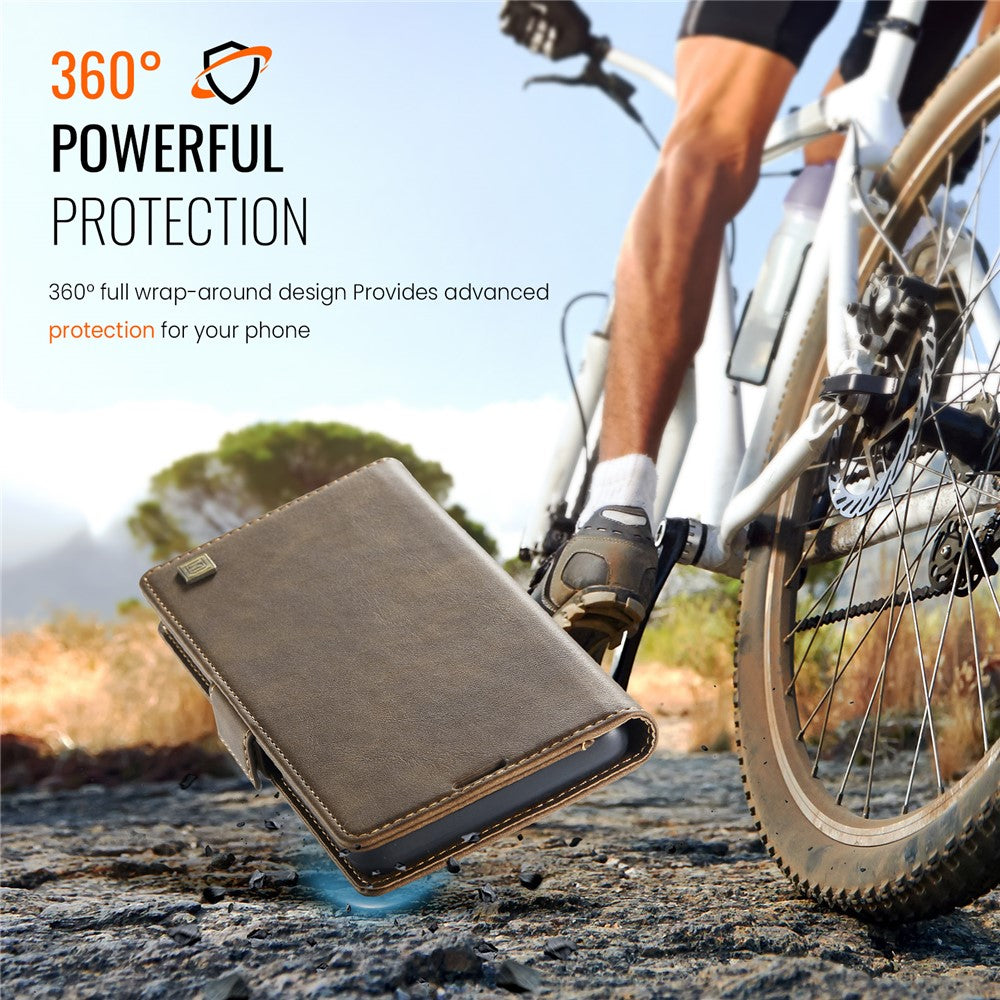 AUTSPACE For Samsung Galaxy S22+ 5G Case  A11 RFID Blocking Retro Leather Cell Phone Wallet Cover