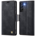AUTSPACE For Samsung Galaxy S22+ 5G Case  A11 RFID Blocking Retro Leather Cell Phone Wallet Cover