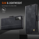 AUTSPACE For Samsung Galaxy Note20 5G Case  A11 RFID Blocking Retro Leather Cell Phone Wallet Cover