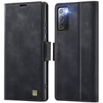 AUTSPACE For Samsung Galaxy Note20 5G Case  A11 RFID Blocking Retro Leather Cell Phone Wallet Cover