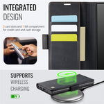 AUTSPACE For Samsung Galaxy Note20 5G Case  A11 RFID Blocking Retro Leather Cell Phone Wallet Cover