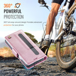 AUTSPACE For Samsung Galaxy Z Fold5 5G Case  A11 RFID Blocking Retro Leather Cell Phone Wallet Cover