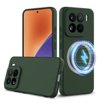 For Xiaomi 15 Pro Magnetic Case Anti-Drop Liquid Silicone Phone Cover