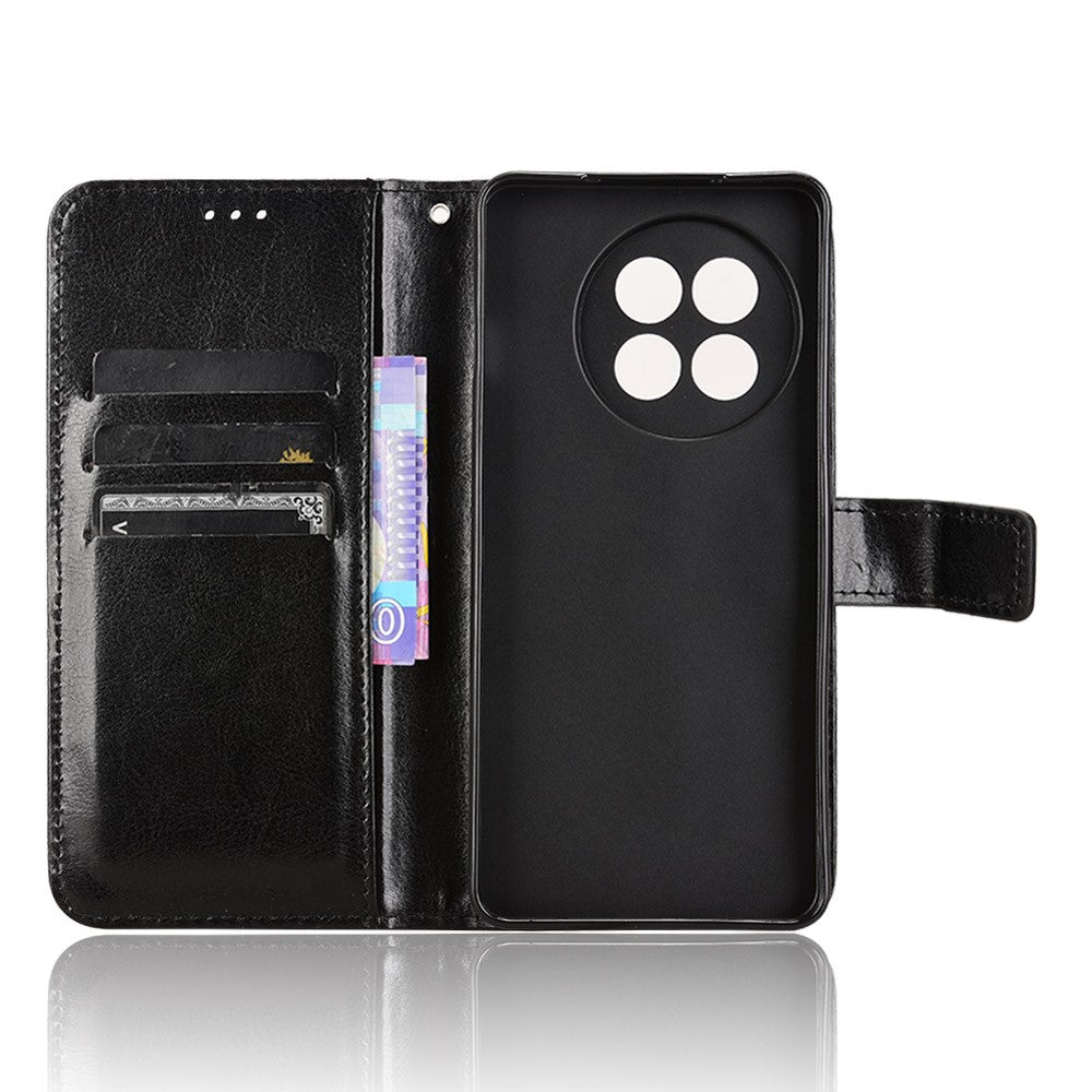Leather Case for OnePlus 13R 5G / Ace 5 5G / Ace 5 Pro 5G Crazy Horse Texture Phone Wallet Cover