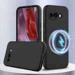 Til Google Pixel 9a magnetisk cover Anti-drop flydende silikone telefoncover