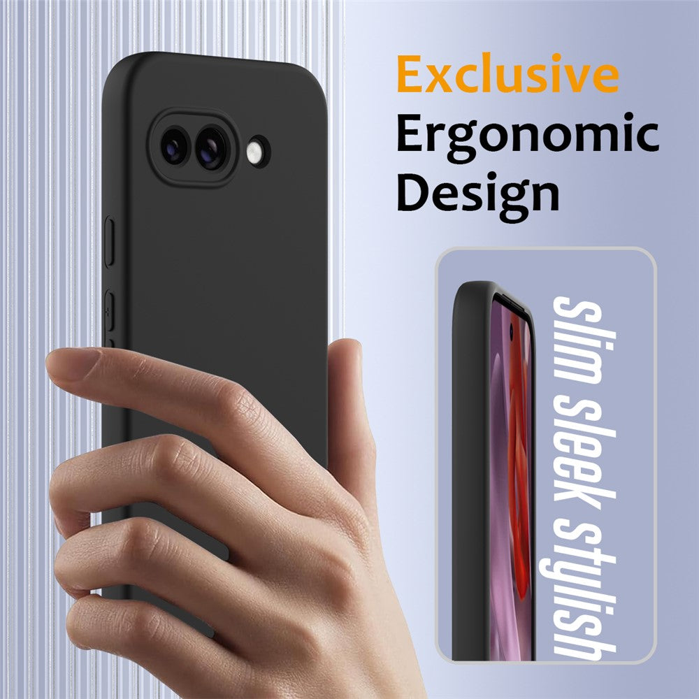 Til Google Pixel 9a magnetisk cover Anti-drop flydende silikone telefoncover