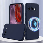 Til Google Pixel 9a magnetisk cover Anti-drop flydende silikone telefoncover