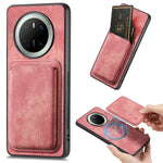 For Huawei Mate 70 Magnetic Case Leather Back Cover with Detachable Card Holder