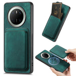 For Huawei Mate 70 Magnetic Case Leather Back Cover with Detachable Card Holder