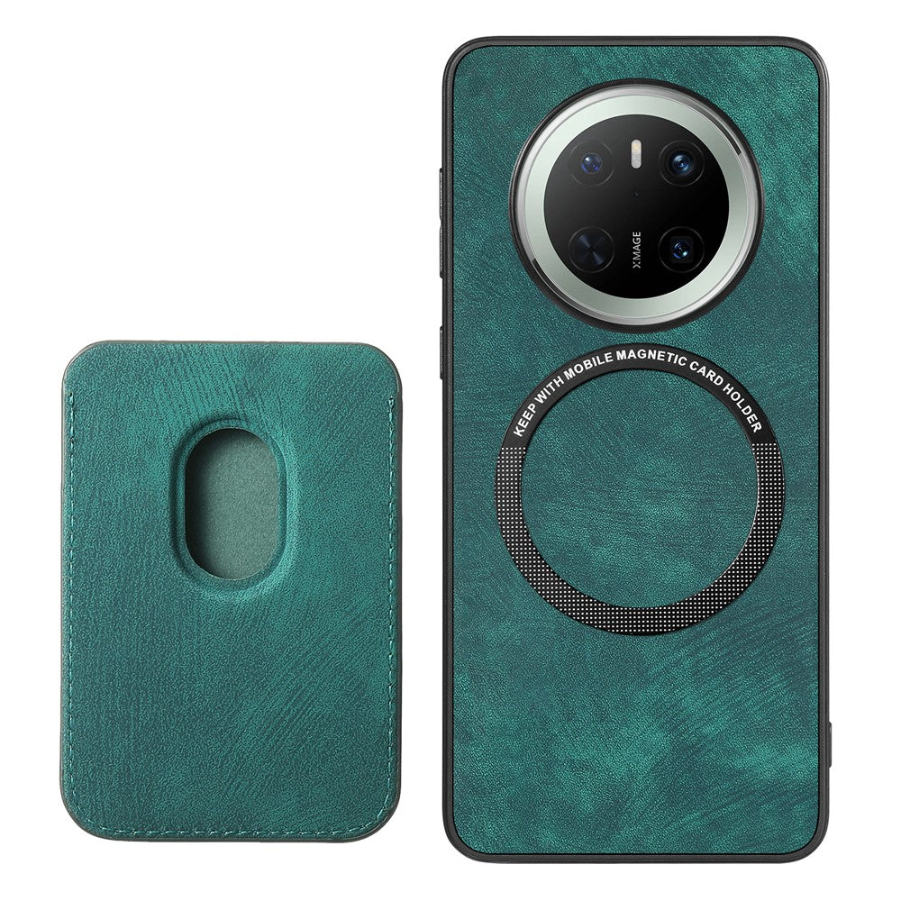 For Huawei Mate 70 Magnetic Case Leather Back Cover with Detachable Card Holder