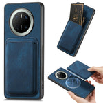For Huawei Mate 70 Magnetic Case Leather Back Cover with Detachable Card Holder