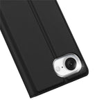DUX DUCIS Skin Pro-serien til iPhone 17e/16e – lædercover med stander og kortholder