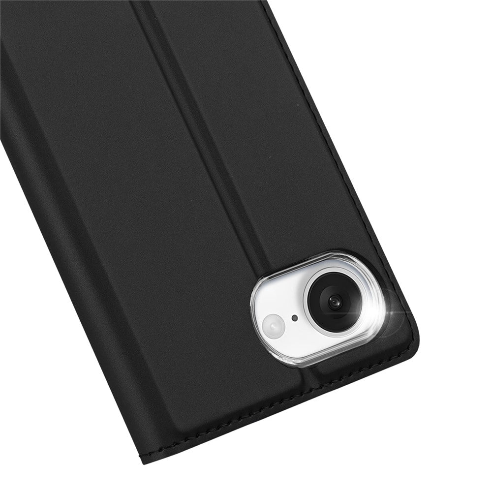 DUX DUCIS Skin Pro-serien til iPhone 17e/16e – lædercover med stander og kortholder