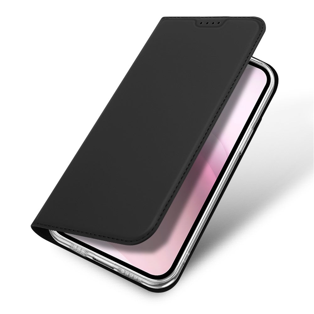 DUX DUCIS Skin Pro-serien til iPhone 17e/16e – lædercover med stander og kortholder