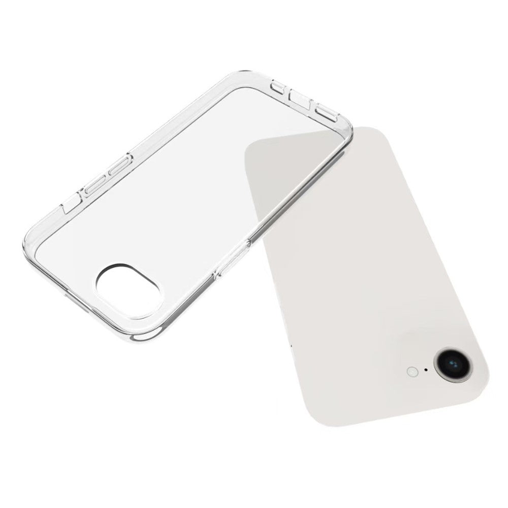 Til iPhone 17e / 16e cover Anti-fingeraftryk Krystalklart TPU telefoncover