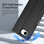 DUX DUCIS Lawa Series For iPhone 17e / 16e Case Detachable Magnetic Cowhide Leather Cover Zipper Wallet