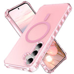 For Samsung Galaxy S25 / S24 Magnetic Case Small Wavy Edge PC + TPU Phone Cover