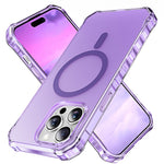 For iPhone 14 Pro Case Compatible with MagSafe Small Wavy Edge PC + TPU Phone Cover