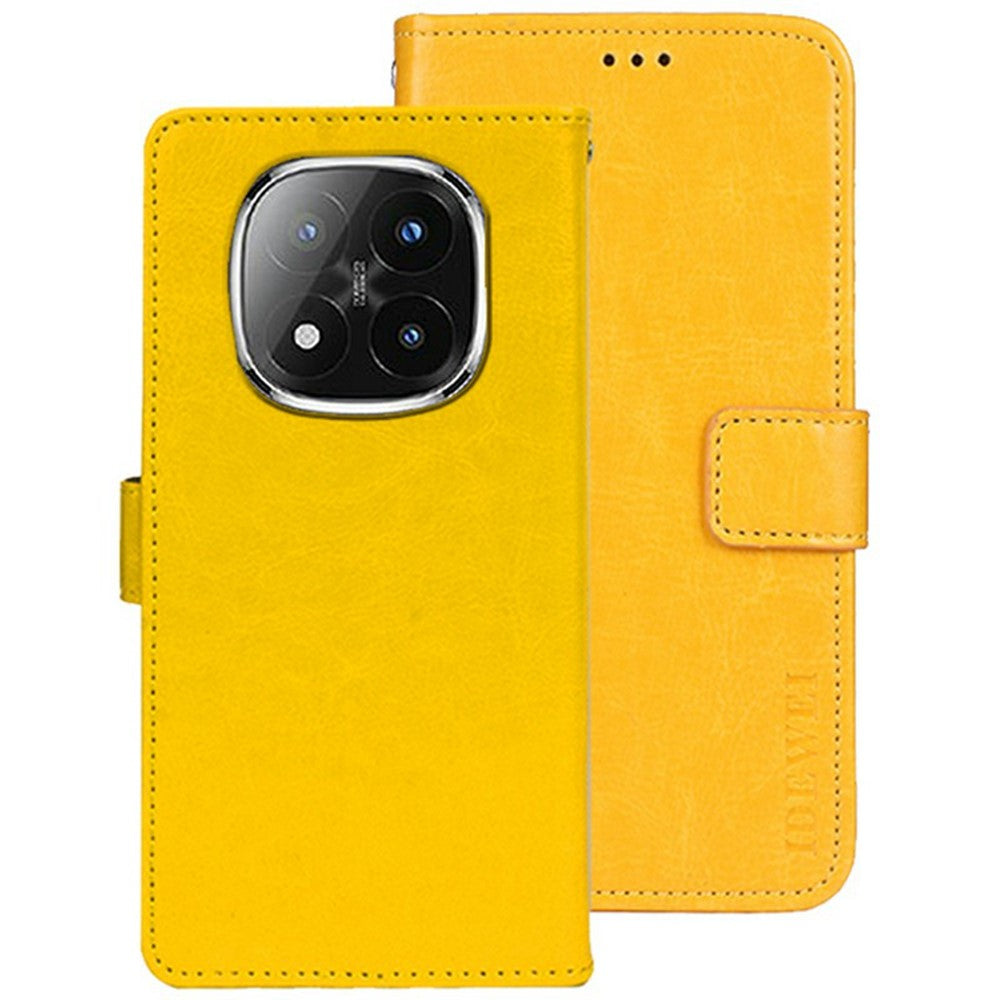 IDEWEI For Xiaomi Redmi Note 14 Pro+ 5G Stand Case Crazy Horse Texture Leather Phone Cover