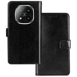 IDEWEI For Xiaomi Redmi Note 14 Pro+ 5G Case Card Slots Holder Leather Phone Cover Crazy Horse Texture