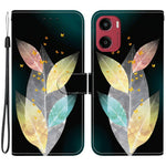 For Motorola Moto G05 4G  /  E15 4G Case Pattern Printing Anti-Drop Leather Flip Wallet Phone Cover with Lanyard