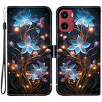 For Motorola Moto G05 4G  /  E15 4G Case Pattern Printing Anti-Drop Leather Flip Wallet Phone Cover with Lanyard