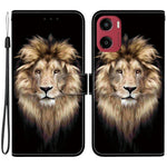 For Motorola Moto G05 4G  /  E15 4G Case Pattern Printing Anti-Drop Leather Flip Wallet Phone Cover with Lanyard