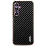 AZNS For Samsung Galaxy A05s 4G  /  M14 4G Case Electroplating Carbon Fiber Texture PU + TPU Phone Cover