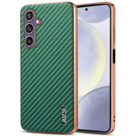 AZNS For Samsung Galaxy A05s 4G  /  M14 4G Case Electroplating Carbon Fiber Texture PU + TPU Phone Cover