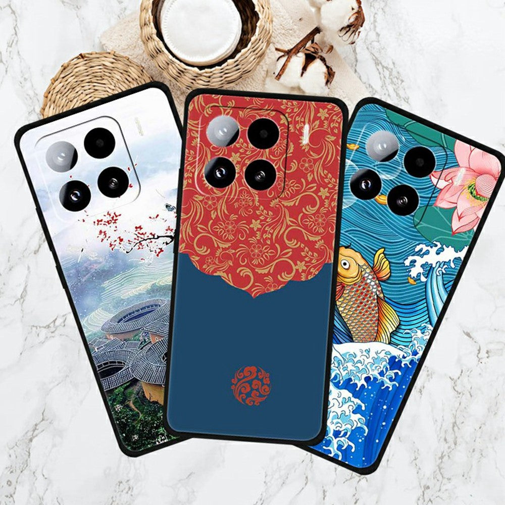 For Xiaomi 15 Pro Case Pattern Printing Anti Scratch TPU Phone Cover